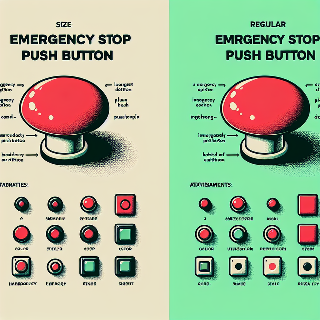 Emergency Stop Push Button vs Regular Push Button: Key Differences
